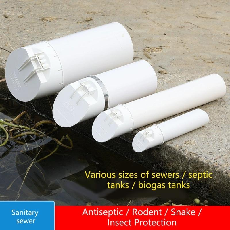 High Efficiency Drain Valves PVC Drainage Pipe Floor Drains Rain Pipe Cap Strainer Plug Outdoor Balcony Accessory