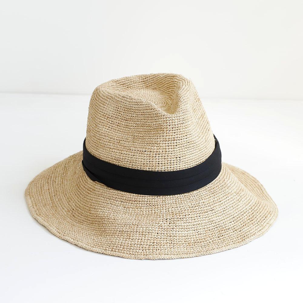 

2026 New Spring Summer Fashion Casual Simple Crochet Raffia Cowboy Hat with Curled Brim Outdoor Sun Protection Straw Hat 56-58cm