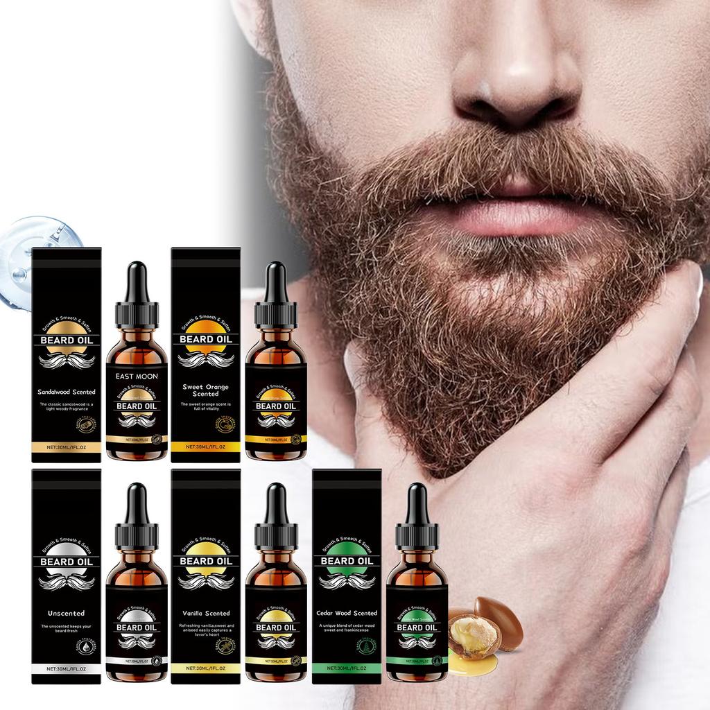 Men's Beard Care Oil Moisturizing, Smooth, Nourishing And Soft Sandalwood Moisturizing Oil,30ML