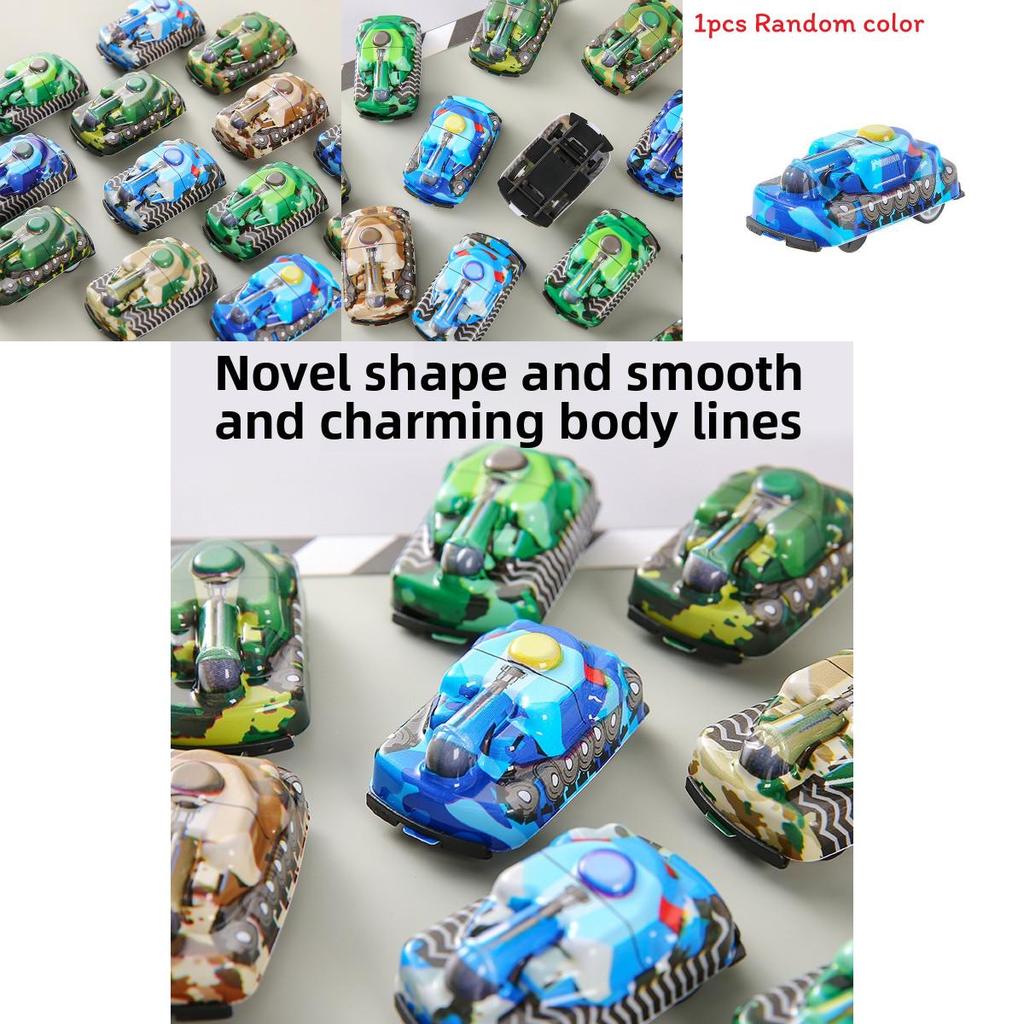 Simulation Mini Inertia Colorful Tank Children Toys For Kids Playroom