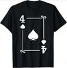 Playing Cards Costume Acekqj1098765432 Diamonds Card Poker Tshirt Unisex Summer Streetwear Tops Camiseta