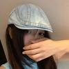 Y2k Forward Hat Washed Newsboy Hat Vintage Denim Beret  Outdoor