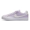 Nike Court Royale Ac Couro Sintético Antiderrapante Durável Absorvente de Choque Tênis Cano Baixo Tênis Femininos Branco Roxo Claro AO2810-501