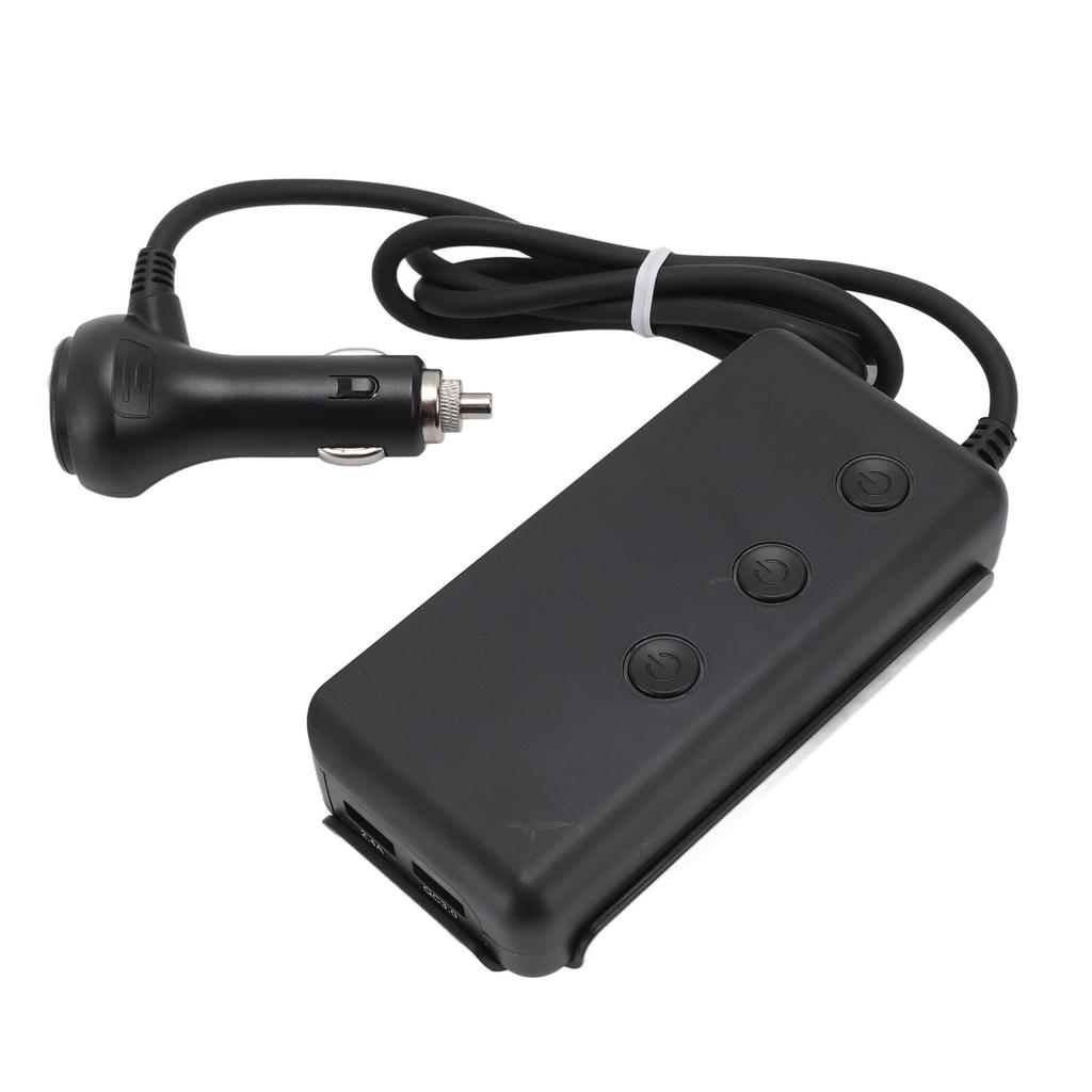 Cigarette Lighter Adapter 3 Socket 3 USB QC3.0 Multifunction Car Cigarette Lighter Splitter Power Adapter Outlet DC