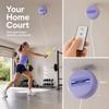 8pcs Height Adjustable Badminton Rebound Trainer Snap Button Badminton Training Aid  Home Practice