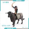 Simulation Spanish Bullfight Suit Model North African Bull Tamer Knight Decorative Static Ornament Toy