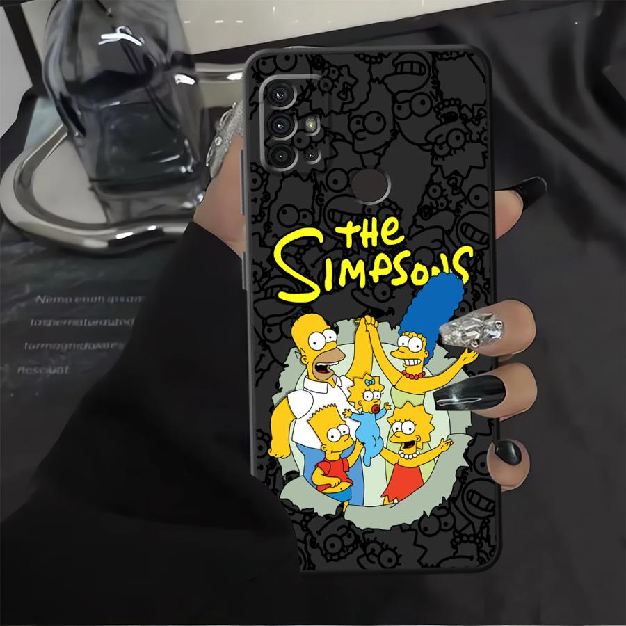 Case for Motorola Moto G22 Edge40 G51 G73 G60s G32 G71 G50 Edge 20 Pro 30 Lite G52 G53 G30 Phone Cover Cute S-simpsons