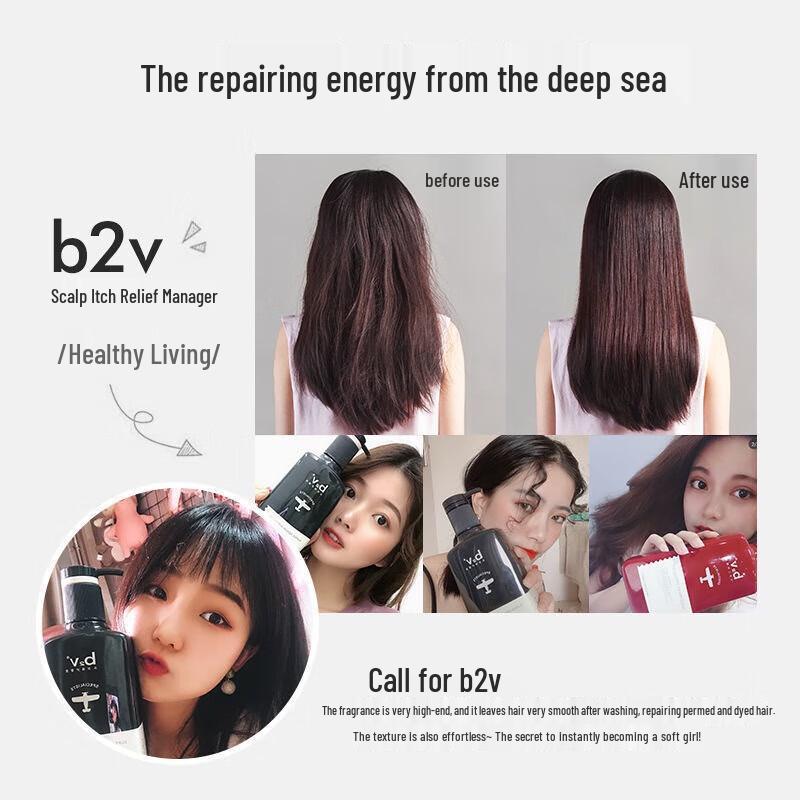B2v Rotalgen Silikonfreies Shampoo