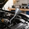 Metal Funnel with Flexible Hose Long-Lasting for Garage, Repair Shops, Mechanics