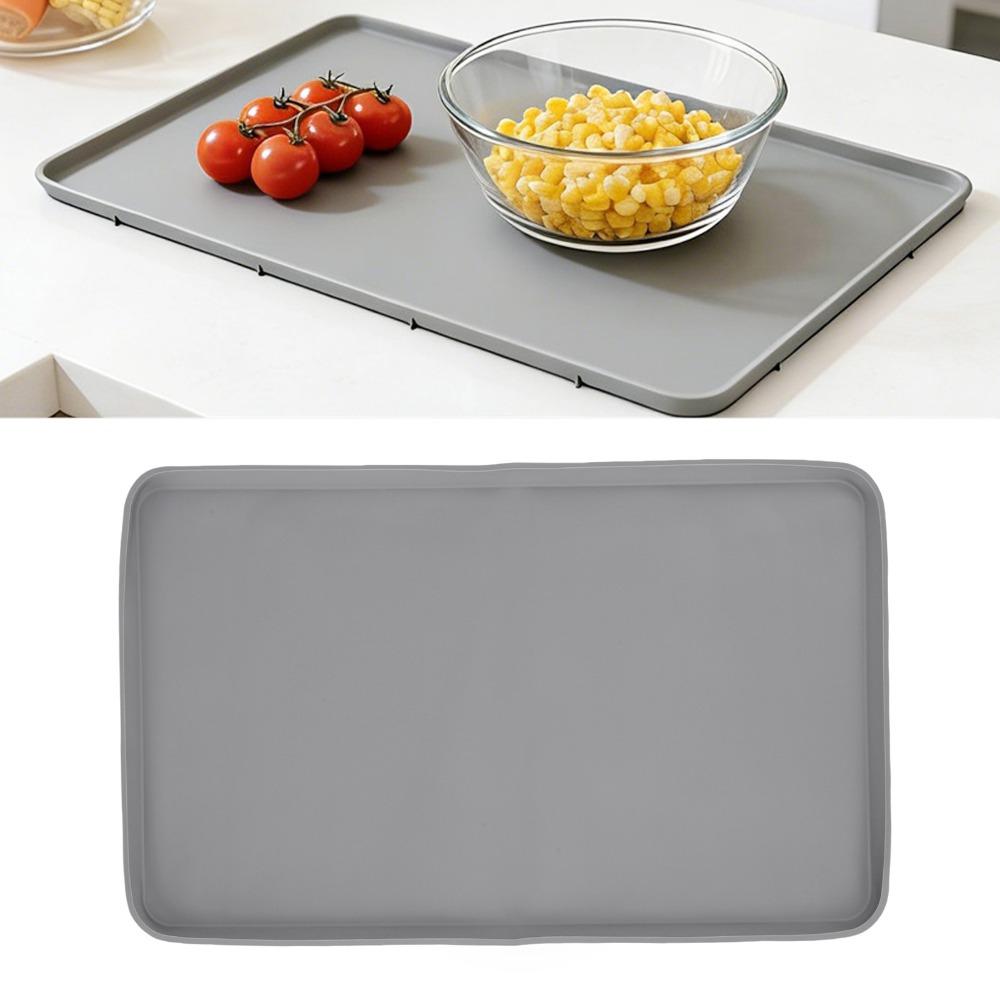 Light Gray Coffee Bar Mat Waterproof Non-Slip Bar Mat Coffee Maker Mat Under Espresso Machine