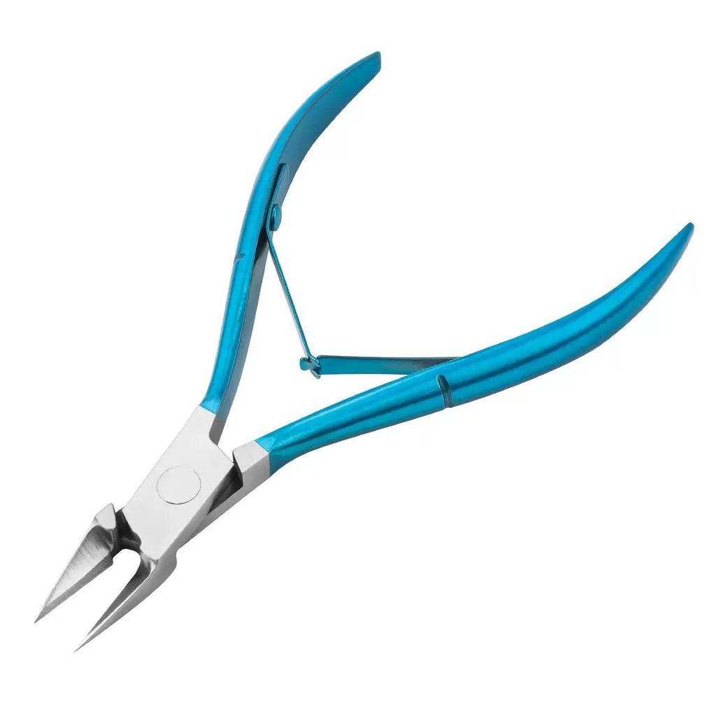 Stainless Steel Pointed Ingrown Toenail and Cuticle Pliers - Pedicure Tool with Scissors and Eagle Beak Design