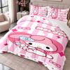 My Melody 3Pcs Bedding Set Duvet Cover With Two Pillowcases For Bedroom Home Decoration