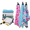 Magnetic Golf Towel with Strong Magnet Microfiber Waffle Golf Bag Towel Printed Golf Towel Golf Ball Cleaner