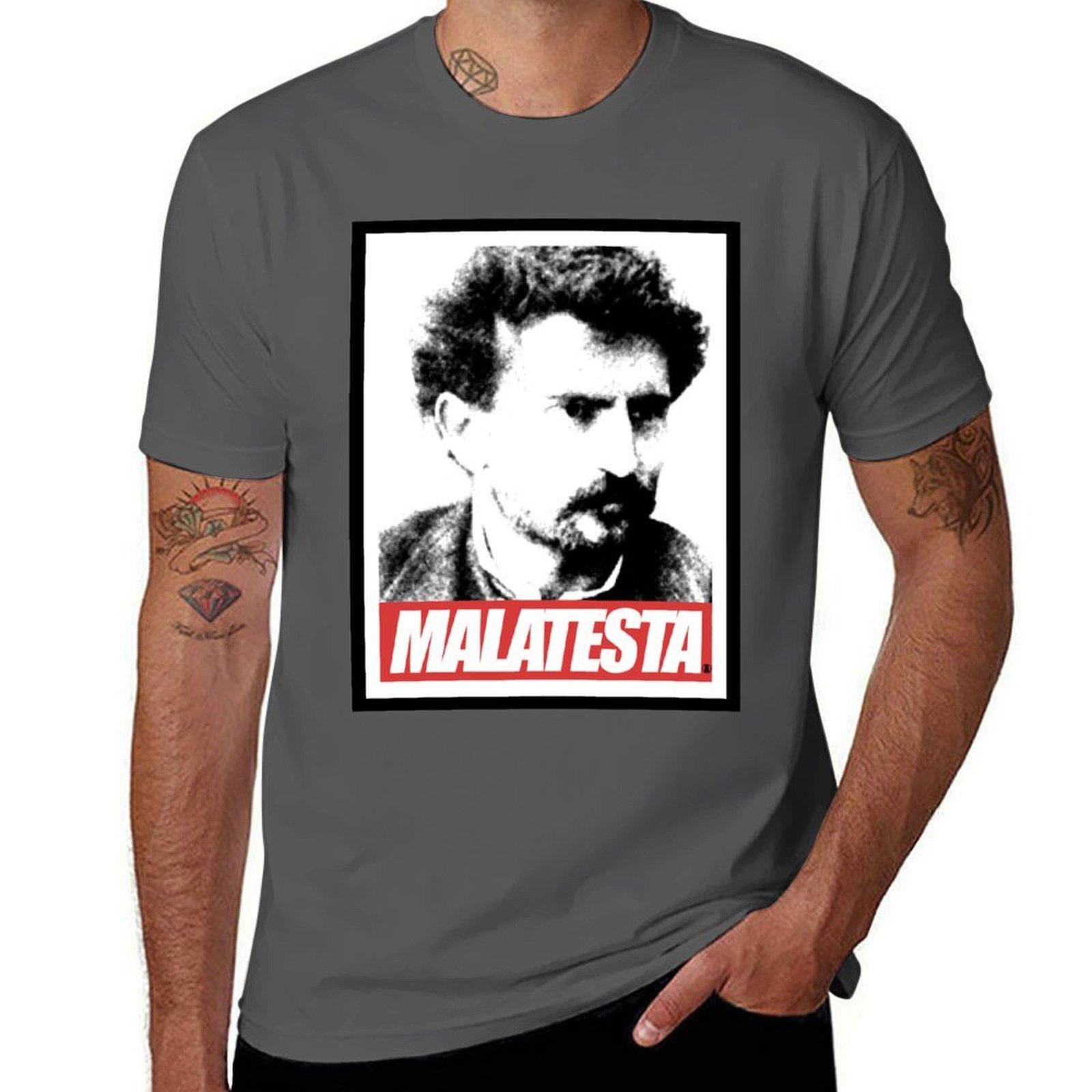 

MALATESTA T-Shirt t shirts for man graphic tees man t shirt designer funny t shirts cotton T-Shirt 4XL