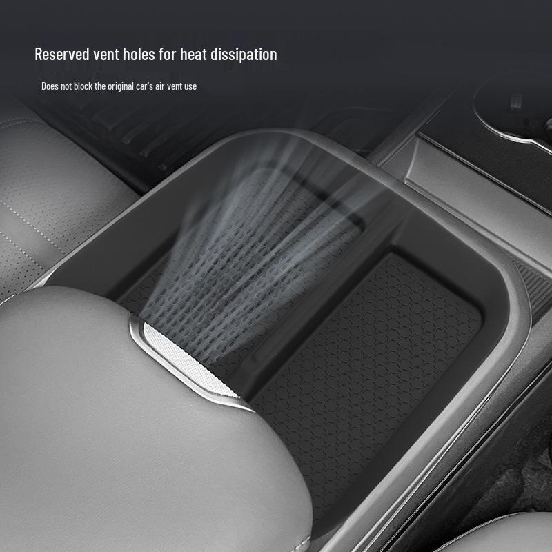 Silicone Anti-Slip Pad for Wireless Charging: Fits 24 Hongqi EH7 Models' Center Console