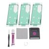 3Pcs Mobile Phone Back Cover Adhesive Tape Replacement for Galaxy Z Fold 4 5G F936 Double Sided