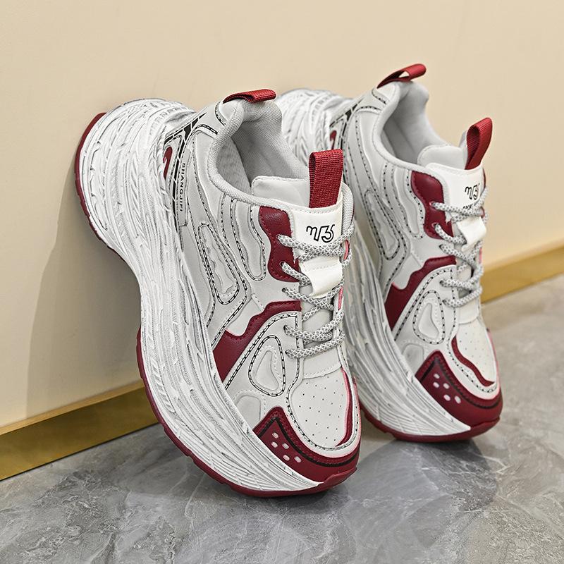 thick-soled mesh breathable casual shoes dad shoes women's summer couples new fashion thick-soled versatile shoes