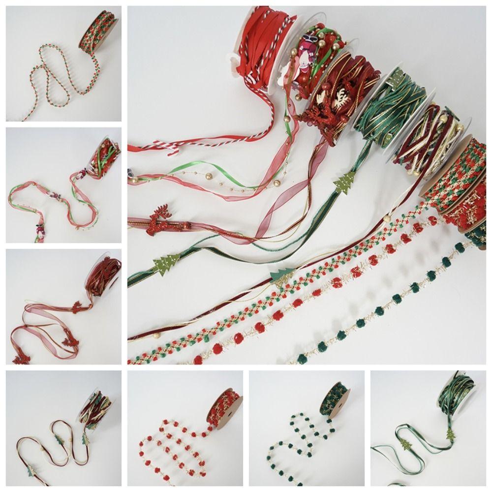 Gift Box Decor Christmas Binding Tape 3m/5m/9m DIY Webbing Colorful Ribbon  Furniture Decoration