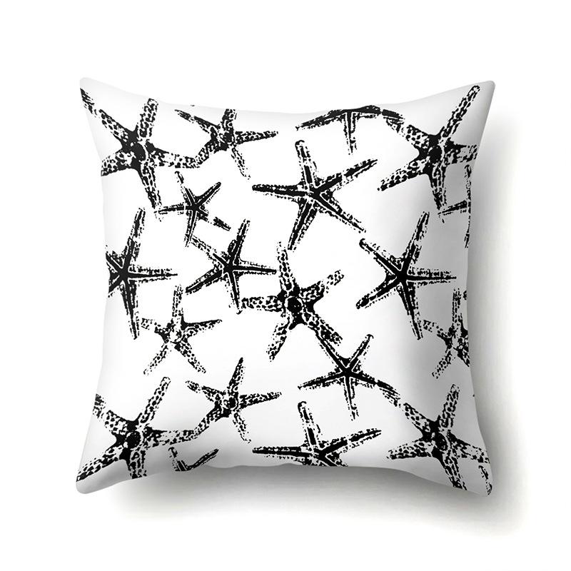 Polyester Pillow Case Geometric Home Printed Pillow Waist Cushion Cover Car Cushion Head Cushion Cover