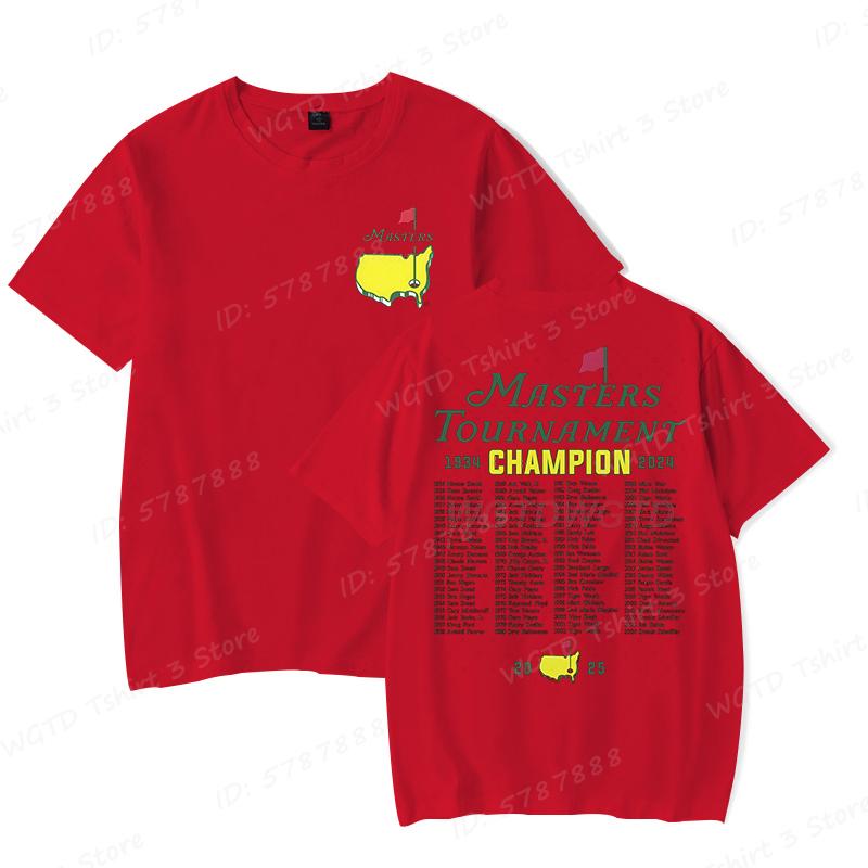 The Masters Golf Tournament Augusta National Champions of Golf TShirt for Men Women Graphic T Shirts Fashion Unisex Tees Tops