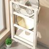 Wall Mounted Cutting Board Holder Punch-Free Pot Lids Holder Chopping Board Rack  for Home