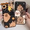 Cute Capybara Funda Phone Cover Case for Apple iPhone 17 Pro Max 12 14 XR XS MAX 13 Air 11 16 15 Pro 7 8