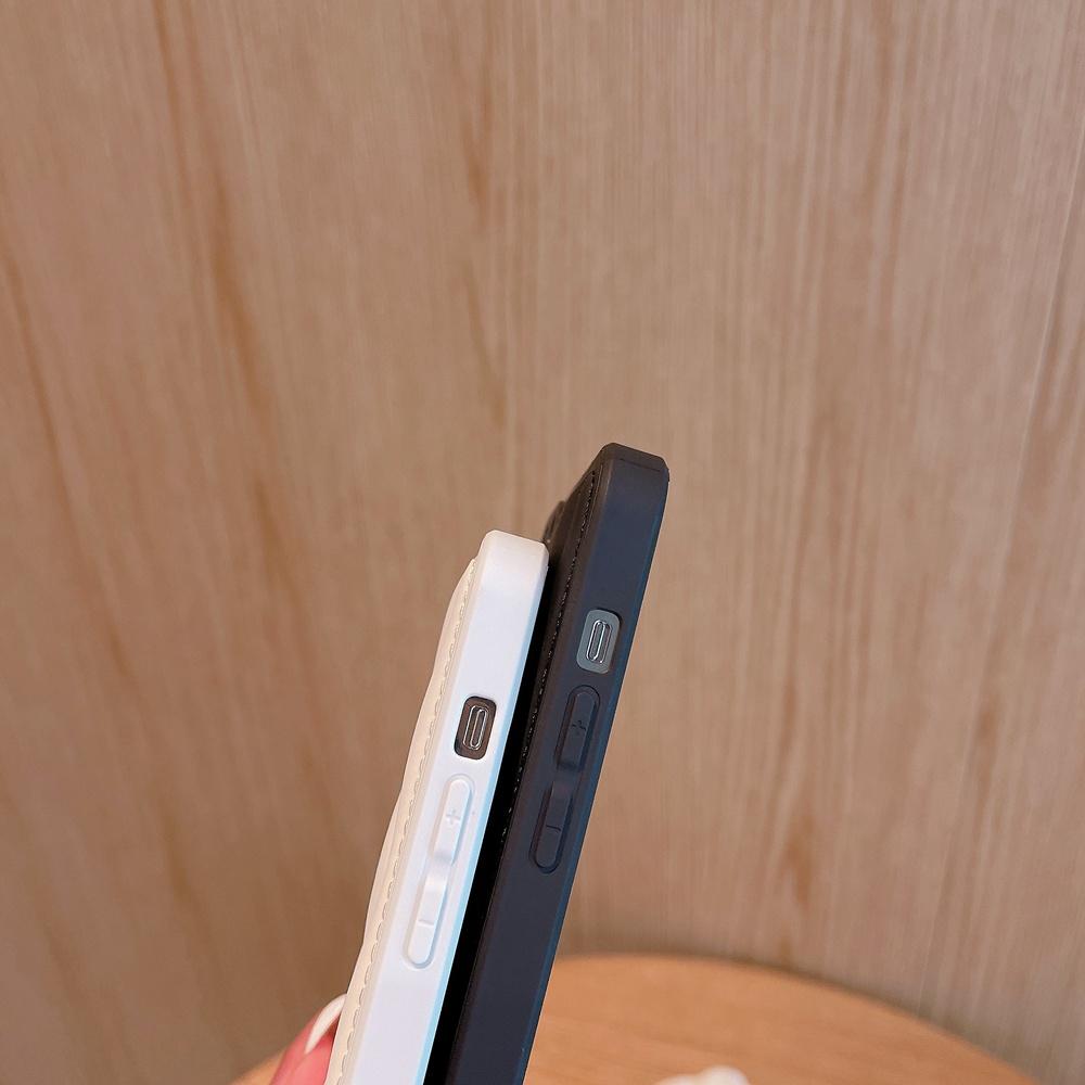 Candy Color Wave Grain Silky Leather Skin Phone Case pro Iphone 14 13 12 11 Pro Max Xr X Xs Shockproof Back Cover