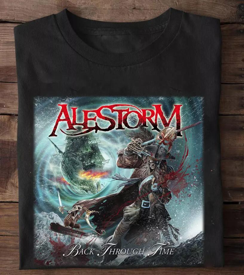 NEW ALESTORM Back Through Time Album Black All Size Unisex Shirt XXL