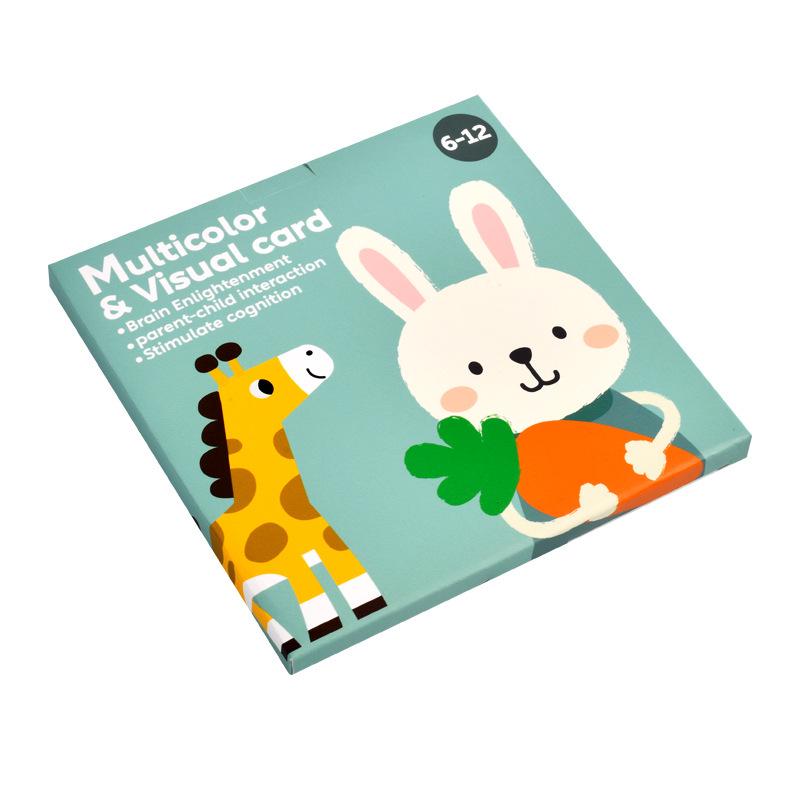 Black & White Early Education Visual Cards for Babies 0-36 Months - Educational Tracking Toys