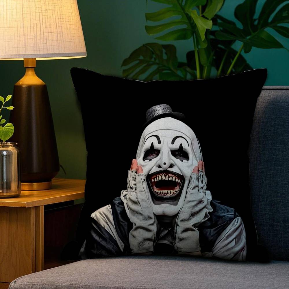 Classic Movie T-Terrifier Pillow Case Sofa Living Room Bedroom Double-sided Printing Square Cushion Nap Time Cushion Cover