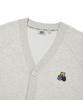Wacky Willy V-Neck Cardigan Light Gray