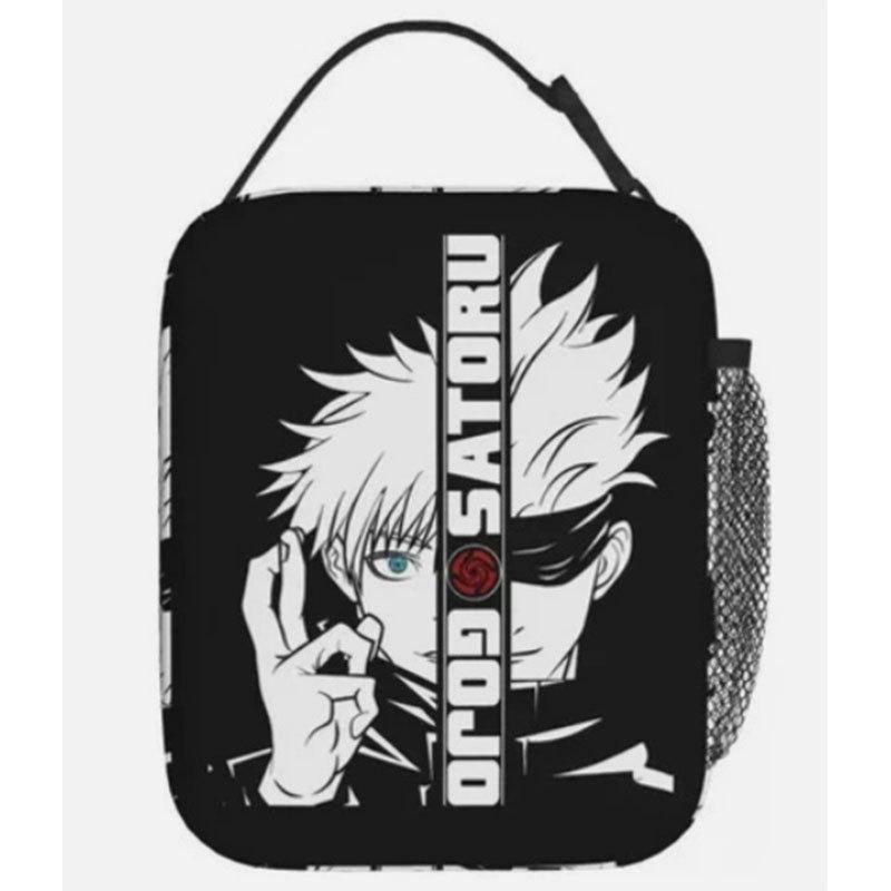 Spell Battle Printed Portable Student Lunch Bag Outdoor Bento Bag Insulated Lunch Box Bag Spell Return Battle