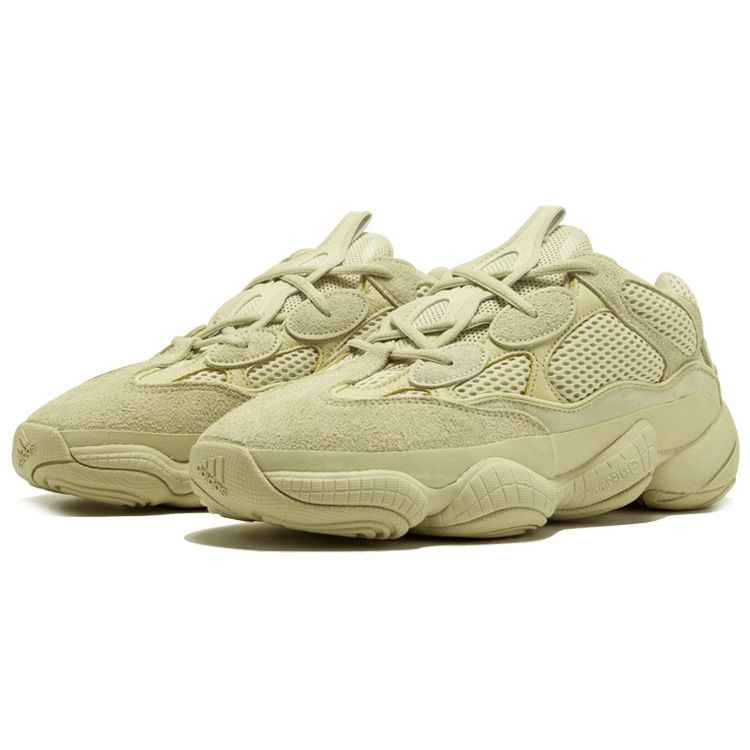 Adidas Originals Yeezy 500 Supermoon Yellow Comfortable Slip Resistant Durable Lightweight Low Top Dad Shoes Unisex sneaker Desert-Yellow DB2966-2018