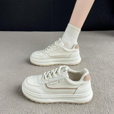 Scarpe da skate nuove per primavera, estate, autunno e inverno, scarpe da studente, a taglio basso, punta rotonda, con lacci