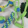 Nibble Pet Dog Toy Puppy Tooth Cleaning Rope Knot Dog Training Toys Resistant Dog Rope Toys Grinding Teeth Pet Cotton Rope