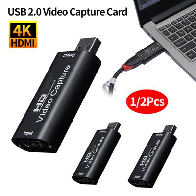 Placă de captură video compatibilă 4K HDMI cu USB 2.0 Placă de captură video 1080P Cam Link Card compatibilă cu HDMI 4K pentru cameră DVD PS4