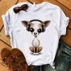Stampa Mamma Chihuahua T-shirt da Donna Estate Nuova Moda T-shirt Divertente Design Cane Bella Ragazza T-shirt Tee Shirt Femme