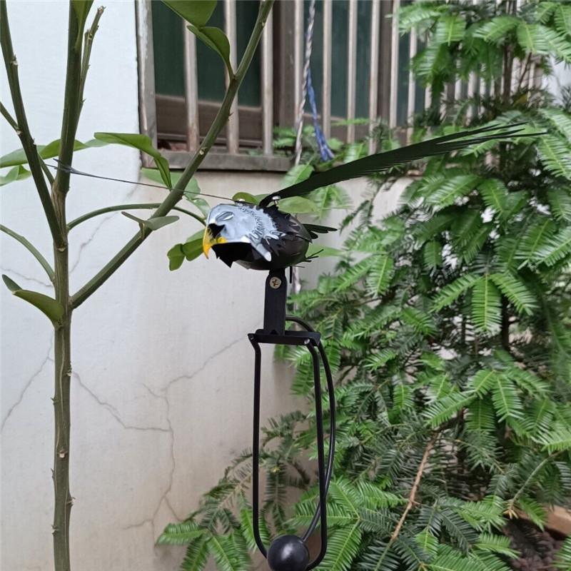 

Ветряная кинетическая скульптура филина, садовое животное с машущими крыльями, игрушки