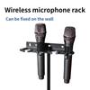 Shockproof Wall Mount Holder for Various Models Microphones Storage Organizers Holds 2/4/6/8 Microphone for Mic Stand