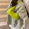 Large Capacity Underarm Bag Solid Color PU Leather Shoulder Bag Soft Women Hobo Bag  Gift