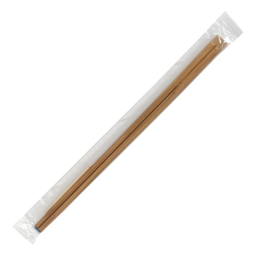 Kyushu Shiko OPP Sealed Chopsticks, 3,000 Pairs, 24cm Bamboo, Tensuge, Carbonized, with Toothpicks, Individually Wrapped, Disposable, Hygienic, for Ta