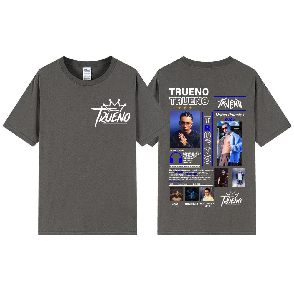Rapper Trueno Graphic T Shirts Men Women Clothing Fashion Hip Hop Tshirt Summer Casual Loose Short Sleeve Tshirts Streetwear