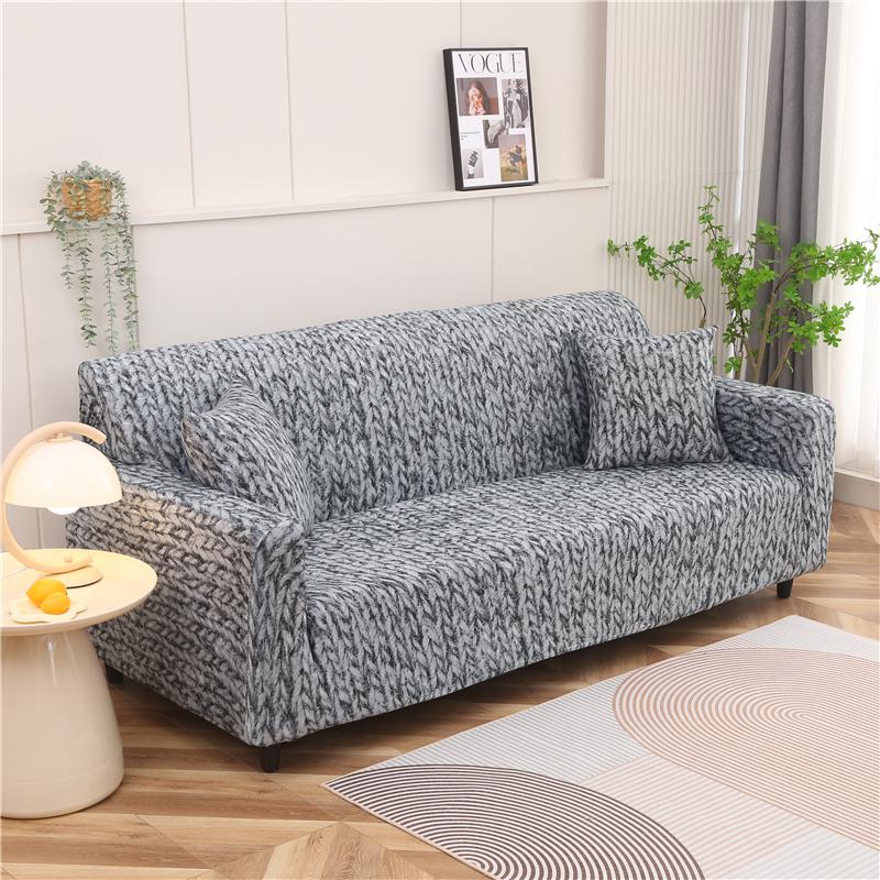 Geometry Sofa Cover for Living Room Stretch Slipcover Couch Cover Chair I Shape Big Sofa Cover 3 Seater Soft Furniture Protector