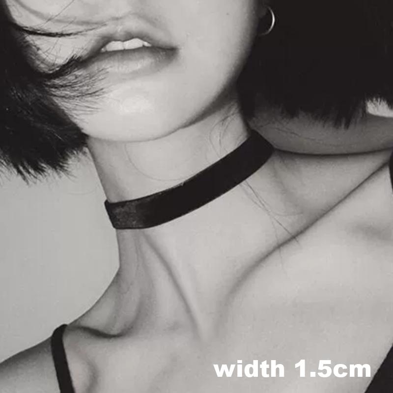 Goth Black Star Choker Lolita Layered Necklace Velvet Steampunk Tattoo Necklaces for Women Torques Jewelry