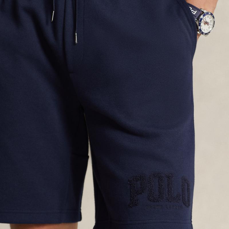 Polo Ralph Lauren Solid Color Logo Letter Emblem Drawstring Straight Leg Casual Shorts Men Shorts Dark-Blue MNPOSHO1BQ20263-410