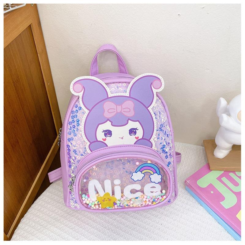 

Children s fun cute children s backpack fashion baby girl kindergarten schoolbag casual animation cartoon children s backpack фіолетовий