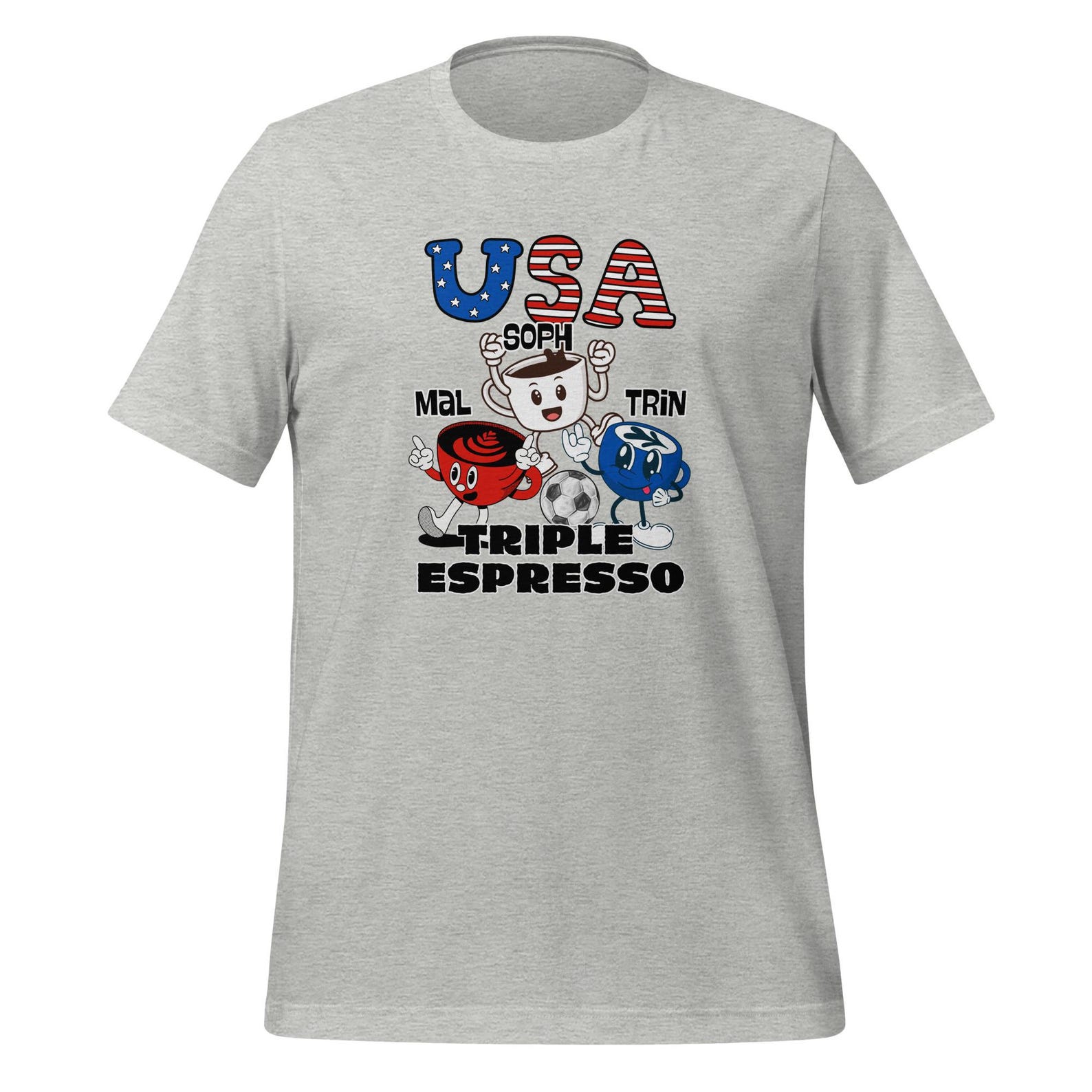USWNT Triple Espresso Smith, Rodman, Swanson Women s Soccer Unisex t-shirt 3XL