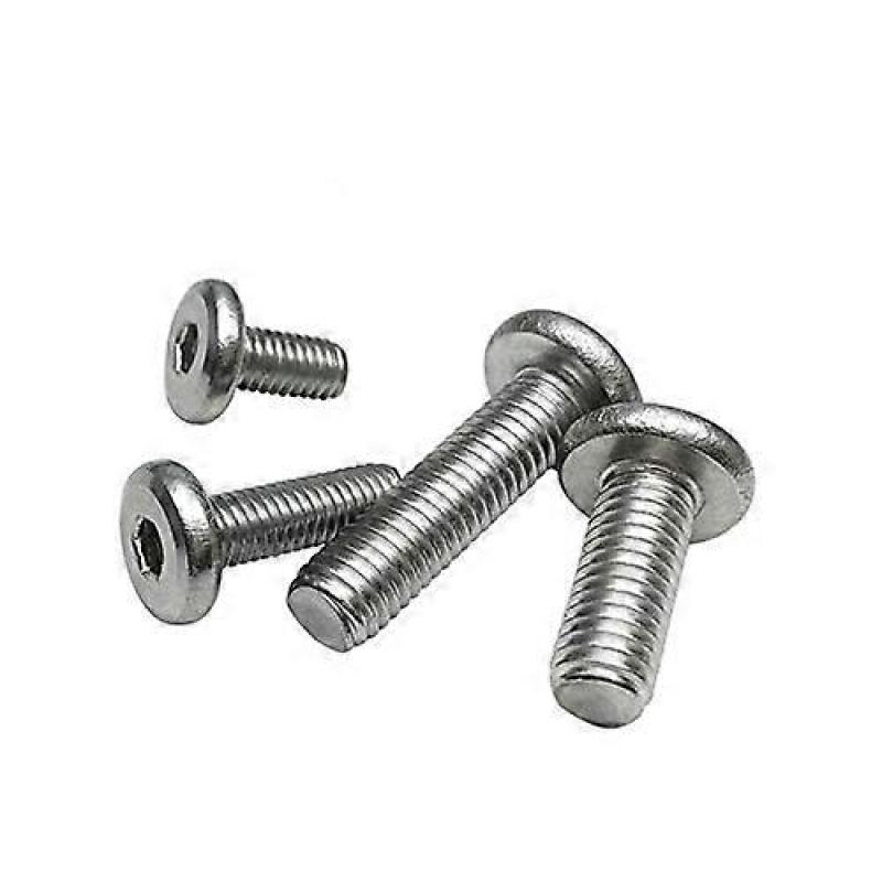 10 Pack Stainless Steel Hex Socket Cap Screws, M6 x 35mm, 304 SS Flat Head Hex Drive Machine Screws, Corrosion Resistant