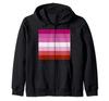 Lesbian Pride Flag Zip Hoodie