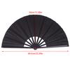 Chinese Martial Arts Kung Fu Fan Tai Chi Dance Fan Plastic Stage Performance Folding Fan Solid Color Fan Photo Prop